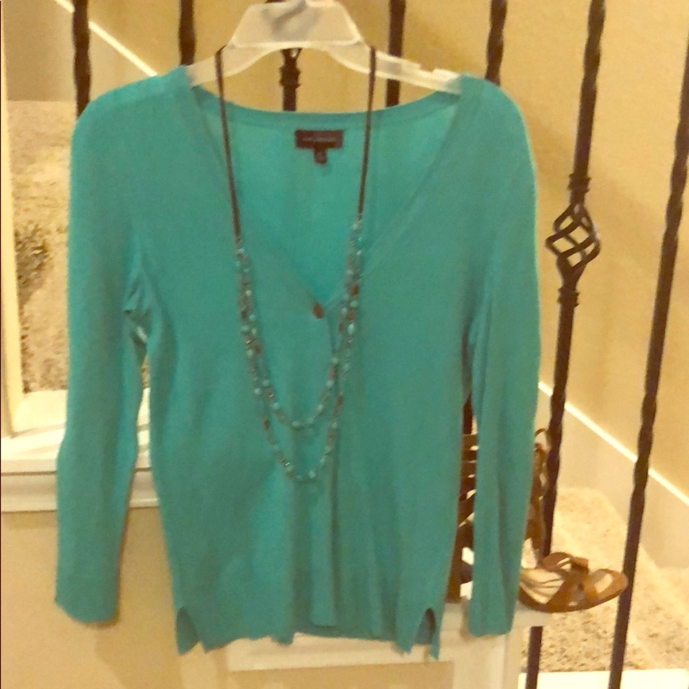 Teal cardigan